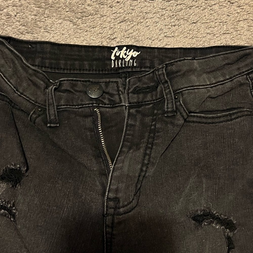 Aéropostale Tokyo darling distress black high waisted Jeggings